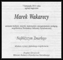 Kondolencje od Bogdana Zdrojewskiego Ministra Kultury i Dziedzictwa Narodowego