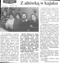 Ich dom. Z altówka w kakaju. Nowości, 14 maja 1994